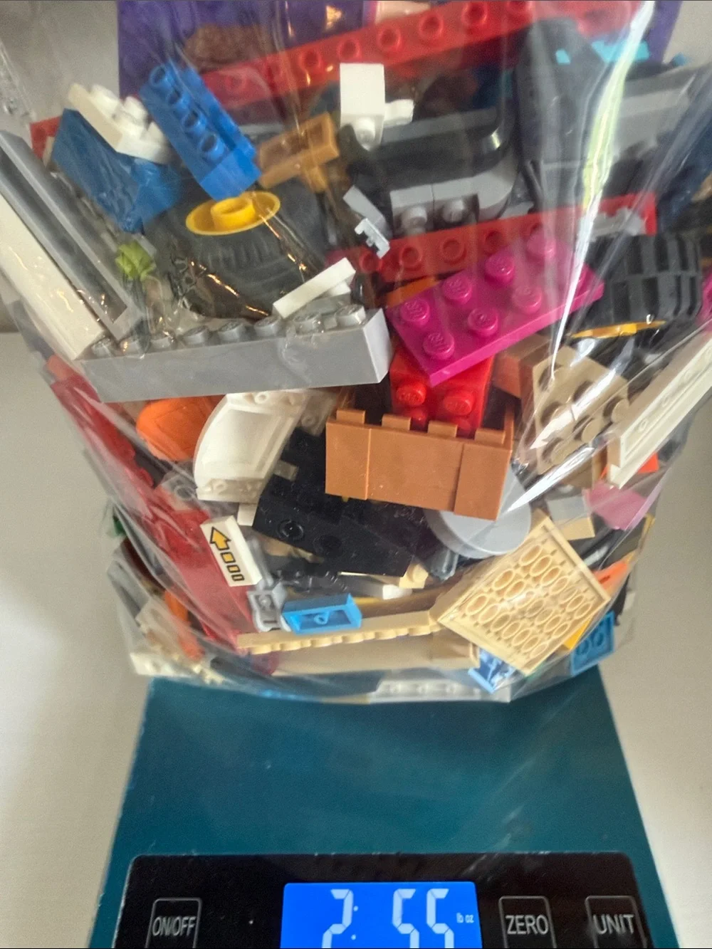 2.5 lb Bag of Mixed LEGOS - Multicolor